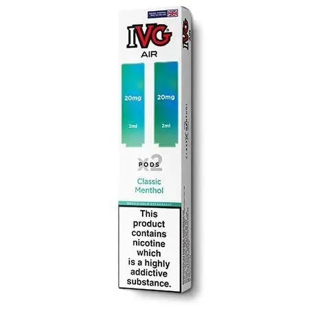 IVG Air Replacement Pods – Pack of 10 | 20mg Nic Salt | 27 Flavours | Wholesale UK IVG
